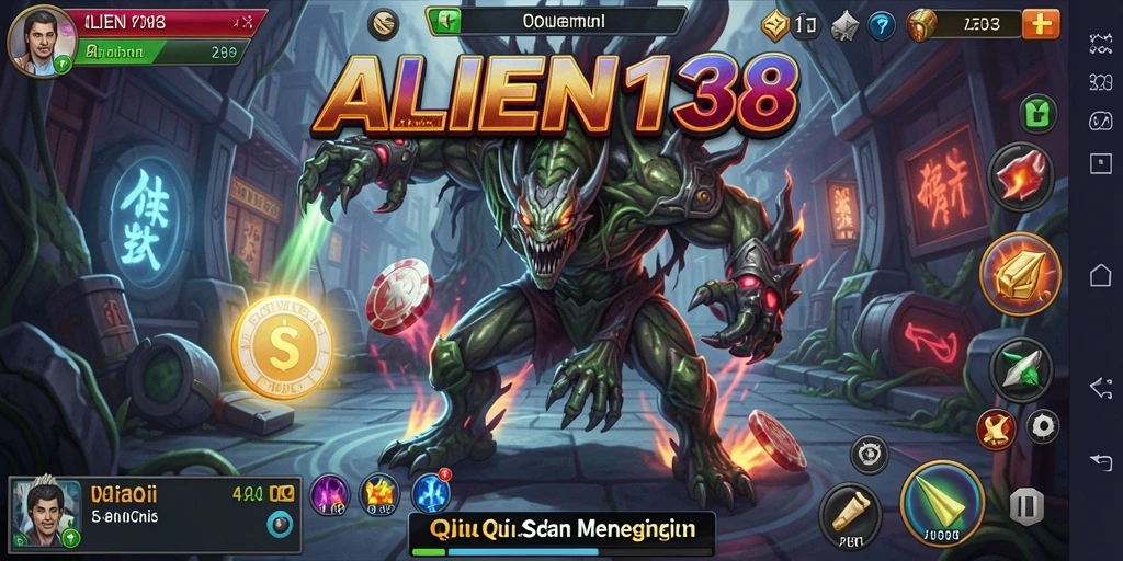 Tampilan gameplay QiuQiu yang seru di ALIEN138.