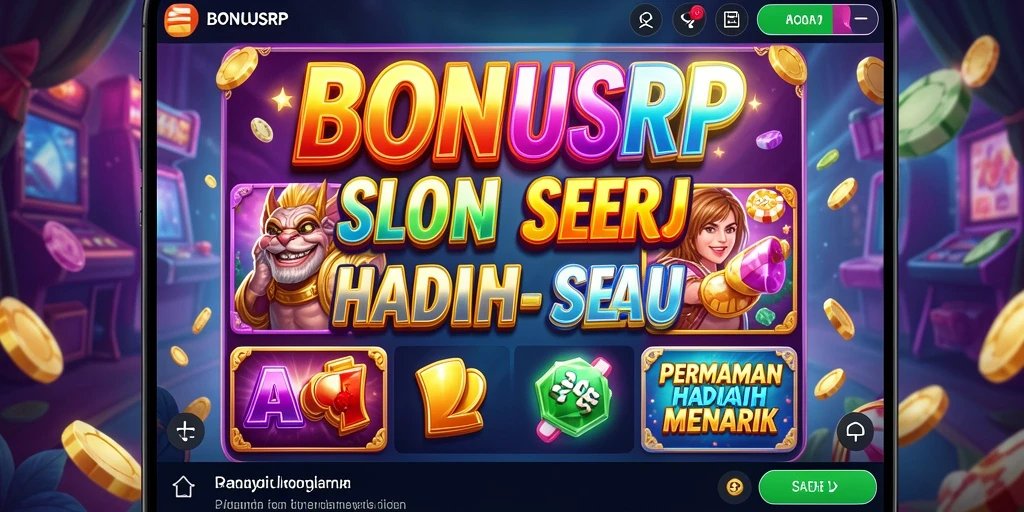 Gambaran utama gameplay BONUSRP yang penuh warna dan fitur menarik.
