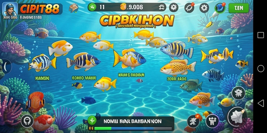 Screenshot utama CIPIT88 menampilkan aksi seru dalam permainan Tembak Ikan.