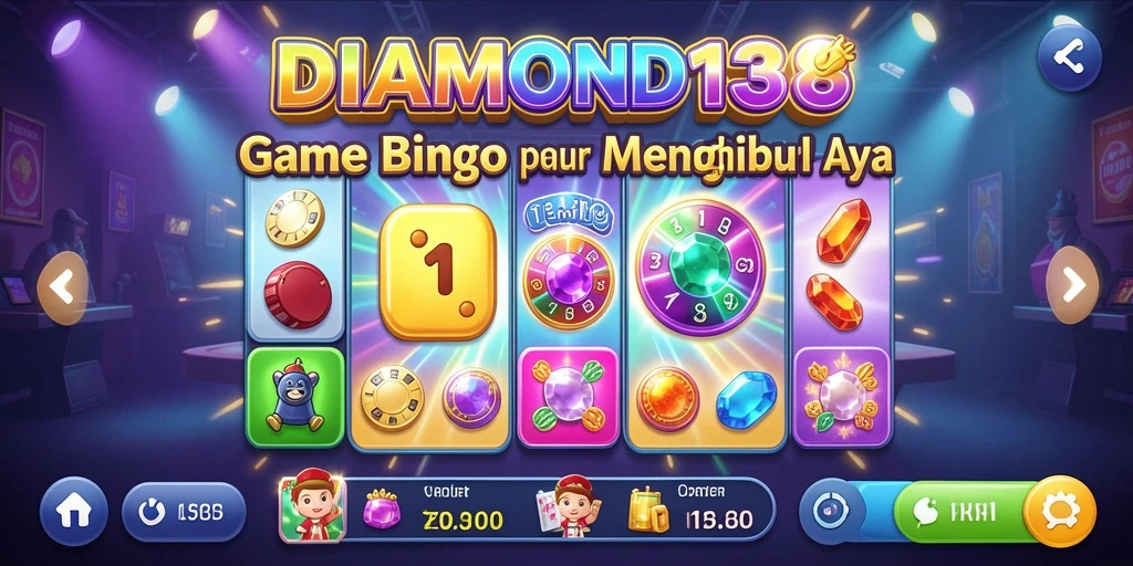 Tampilan gameplay seru dalam game Bingo DIAMOND138.