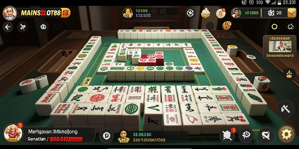 Tampilan gameplay menarik dari MAINSLOT88, permainan Mahjong yang seru.