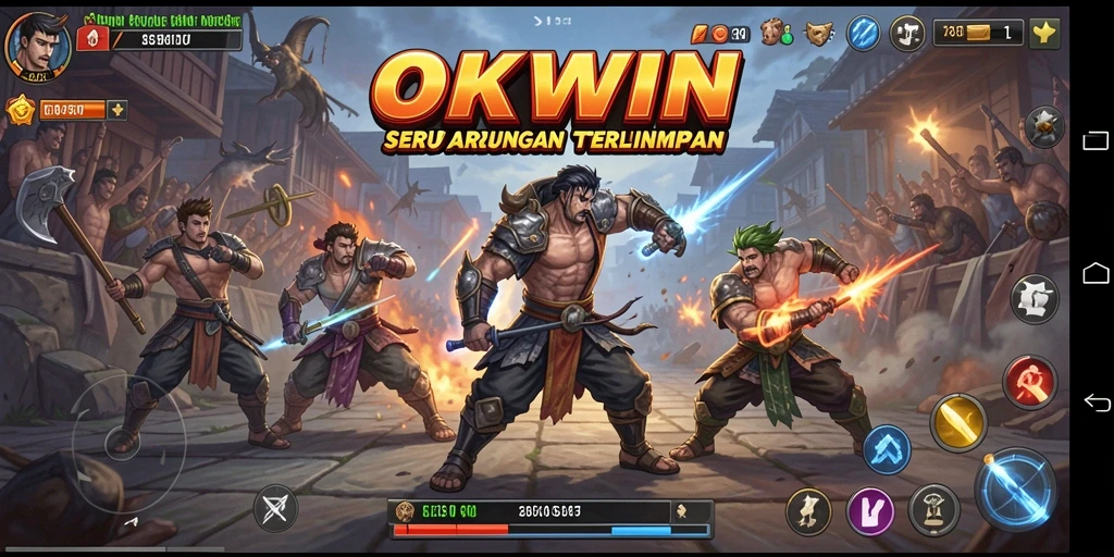 Gameplay mendebarkan dengan aksi pertarungan yang seru.