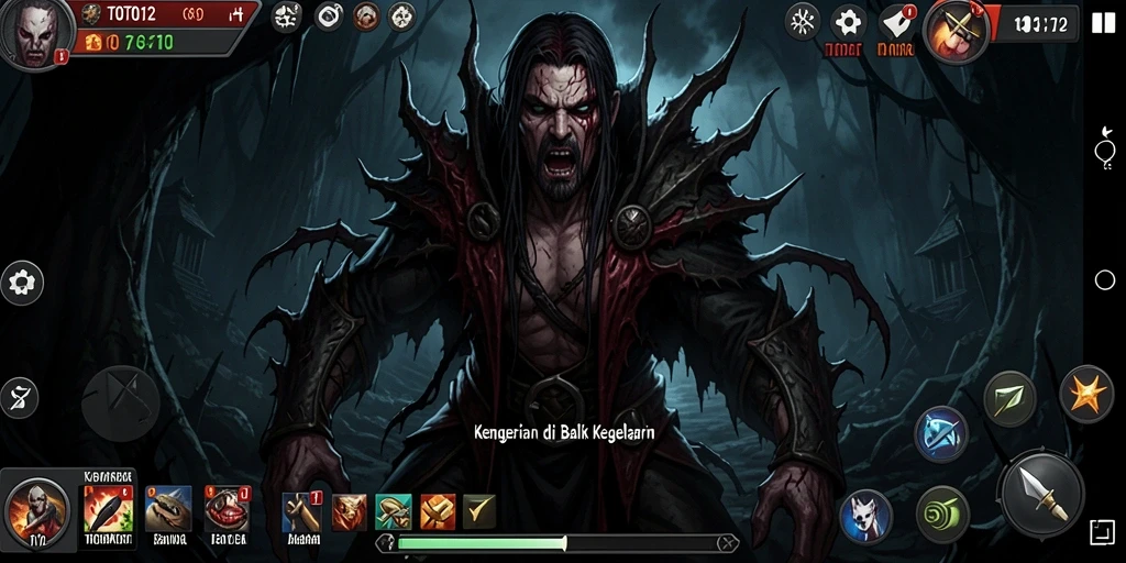 Screenshot menampilkan suasana mencekam dalam gameplay TOTO12.